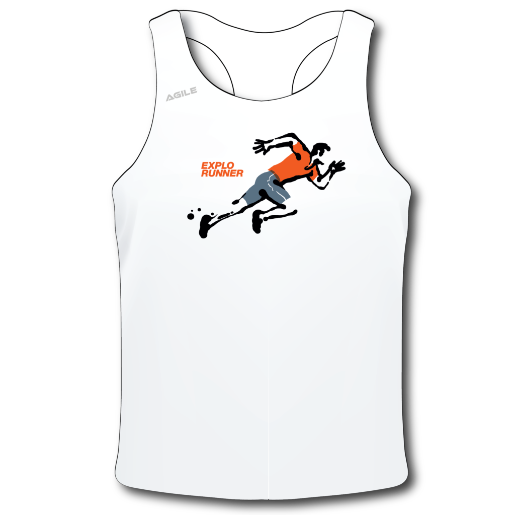 ExploRunner  Men Singlet - White